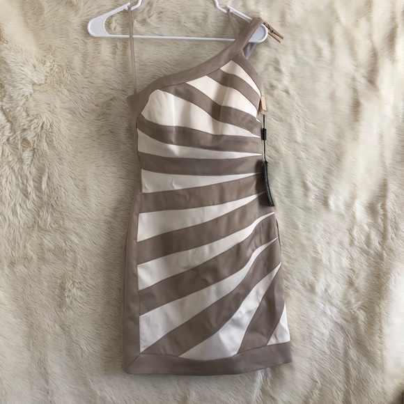 NEW La Femme One Shoulder Dress - Picture 2 of 7